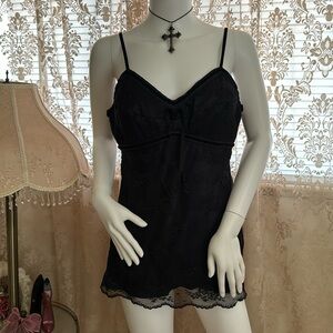 vintage babydoll lace cami tank top